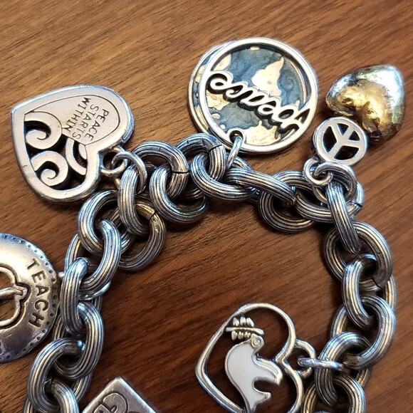BRIGHTON‎ dream peace 2007 charm bracelet - Picture 5 of 9